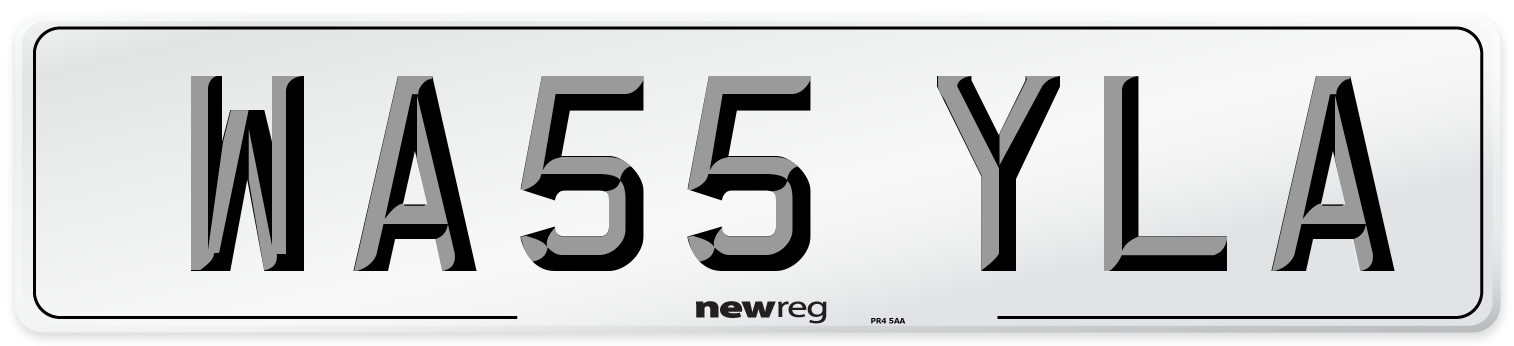 WA55 YLA Number Plate from New Reg